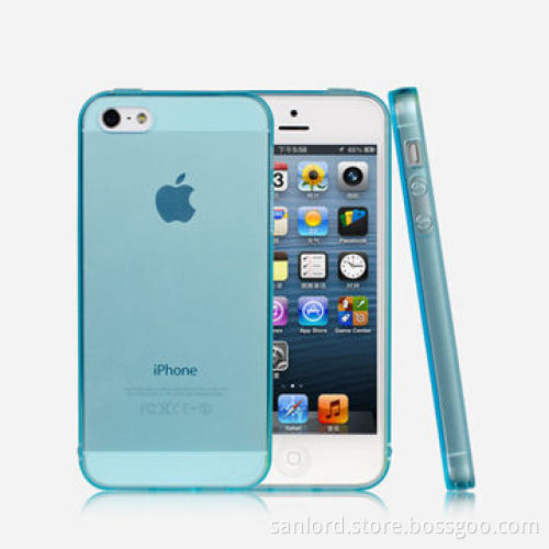 High Transparent TPU Cases for iPhone, with Dust-proof Plugs